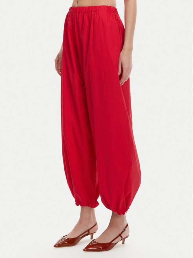 PINKO Spodnie materiałowe 105210 A2LD Czerwony Relaxed Fit