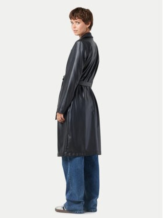 Noisy May Płaszcz przejściowy Cora 27028634 Czarny Regular Fit