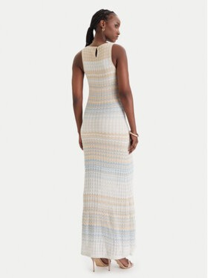 Guess Sukienka dzianinowa W6GKAT Z0936 Beżowy Regular Fit