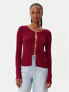 Morgan Kardigan 252-MIZOR Czerwony Slim Fit