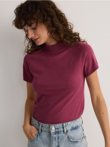 Sweter z wiskozą - jasnofioletowy