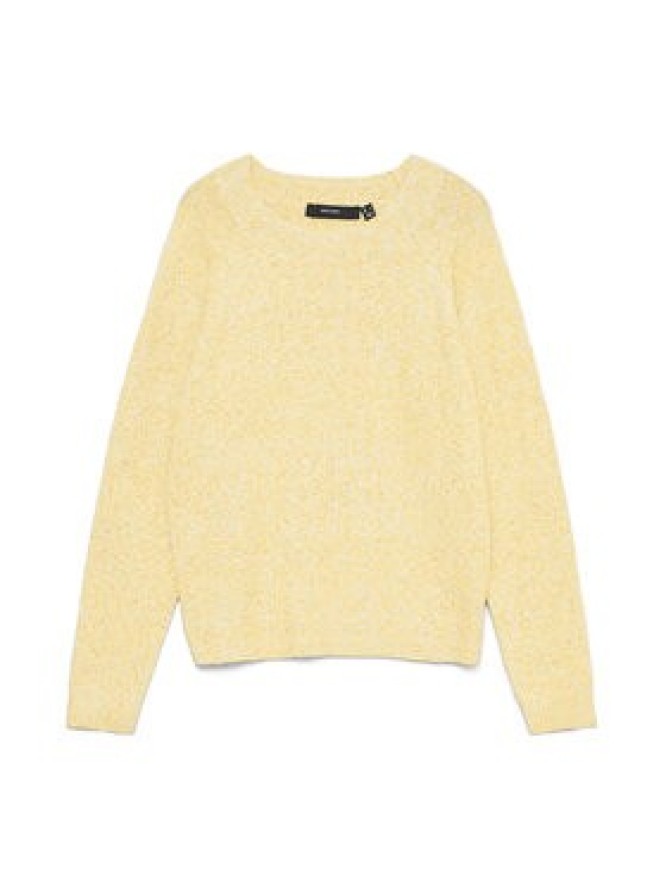 Vero Moda Sweter Doffy 10201022 Żółty Regular Fit