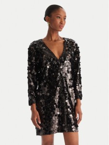 ACCESS FASHION Sukienka koktajlowa 54-3014-406 Czarny Regular Fit