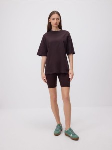 Bawełniane kolarki - ciemnobrązowy