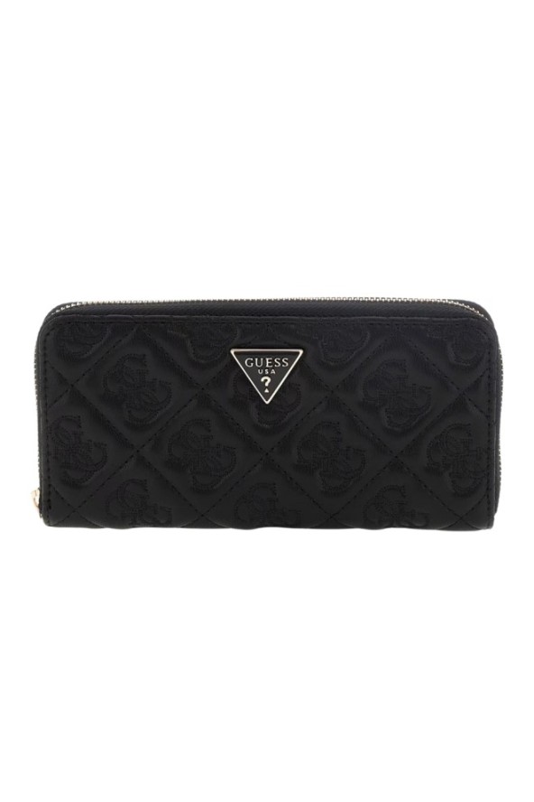 GUESS Czarny duży portfel damski Adelasia