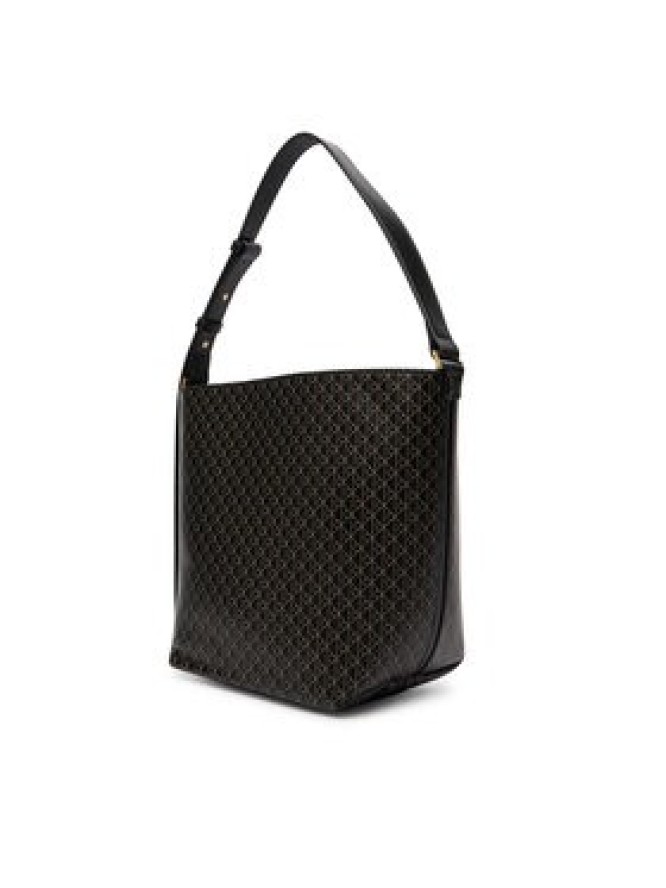 Calvin Klein Torebka Emblem Aop Medium Bucket LV04F3365G Czarny