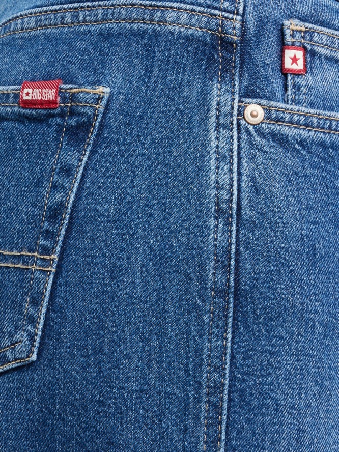 Jeansy damskie z prostą nogawką niebieskie Myrra 313