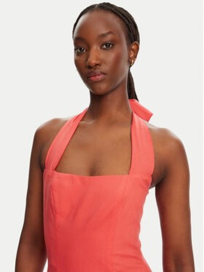 Bardot Sukienka koktajlowa Marabella Halter 59803DB1 Koralowy Regular Fit