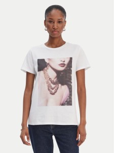 Guess T-Shirt W6RI57 K9RM1 Biały Classic Fit