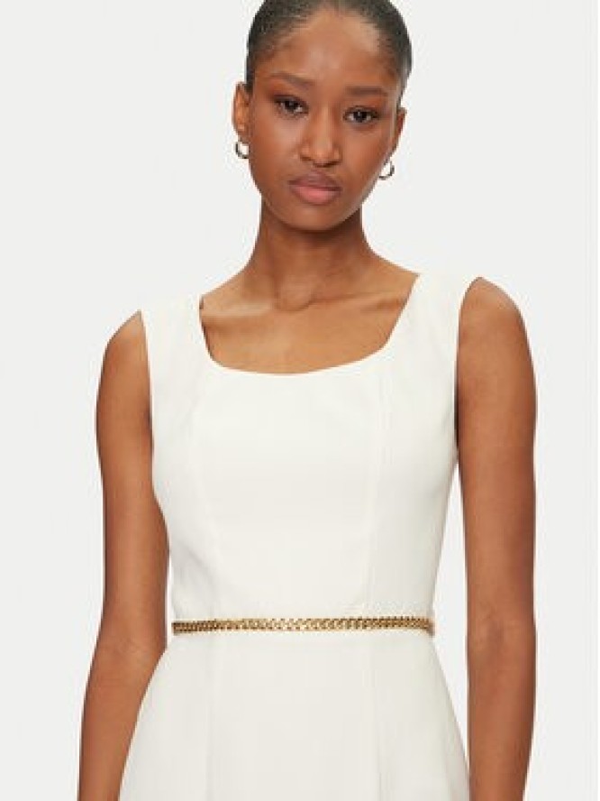 Marciano Guess Sukienka koktajlowa 5GGK12 7300A Écru Regular Fit