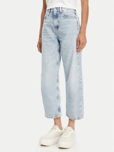 Calvin Klein Jeans Jeansy Barrel J20J225603 Niebieski Loose Fit
