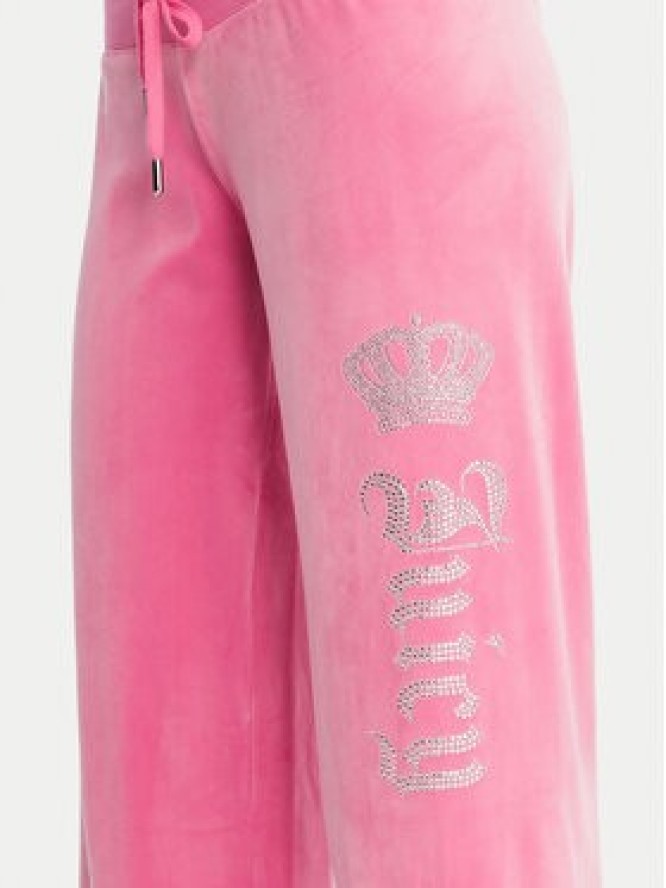 Juicy Couture Spodnie dresowe Gothic Crown JCBBJ126806 Różowy Straight Leg