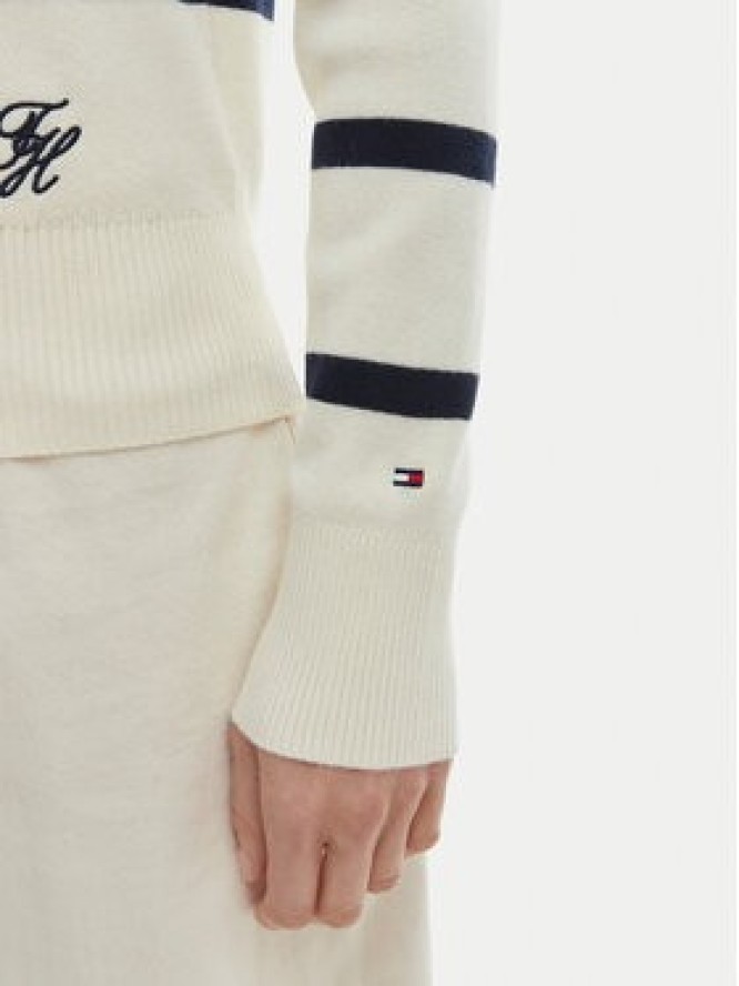 Tommy Hilfiger Kardigan WW0WW49617 Écru Regular Fit