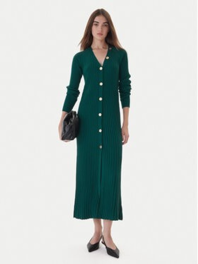 TWINSET Sukienka dzianinowa 252TT3400 Zielony Slim Fit