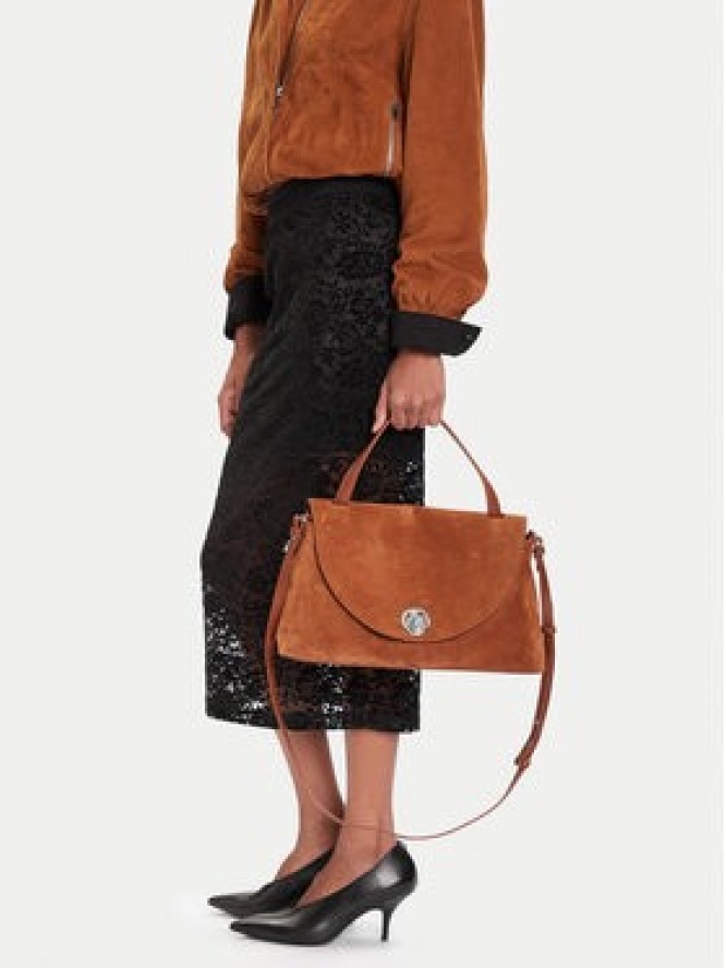Coccinelle Torebka Toc Coccinellenikla Suede Bim E1 TOC 18 01 01 Brązowy