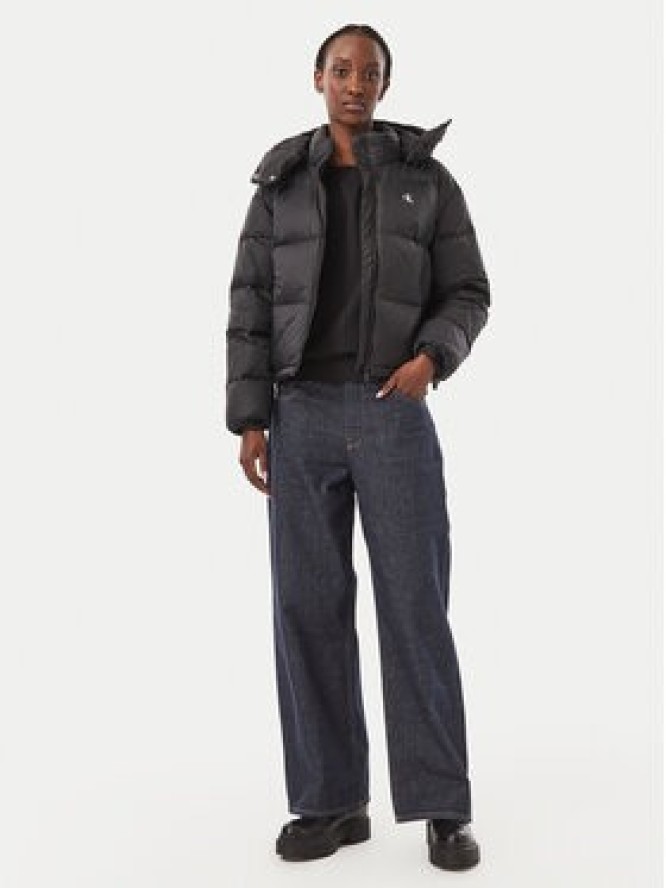 Calvin Klein Jeans Kurtka puchowa Essential LV047H500G Czarny Relaxed Fit
