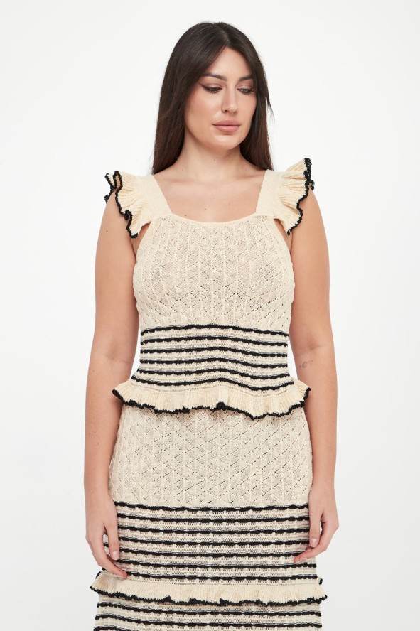 Top damski ażurowy TWINSET U&B