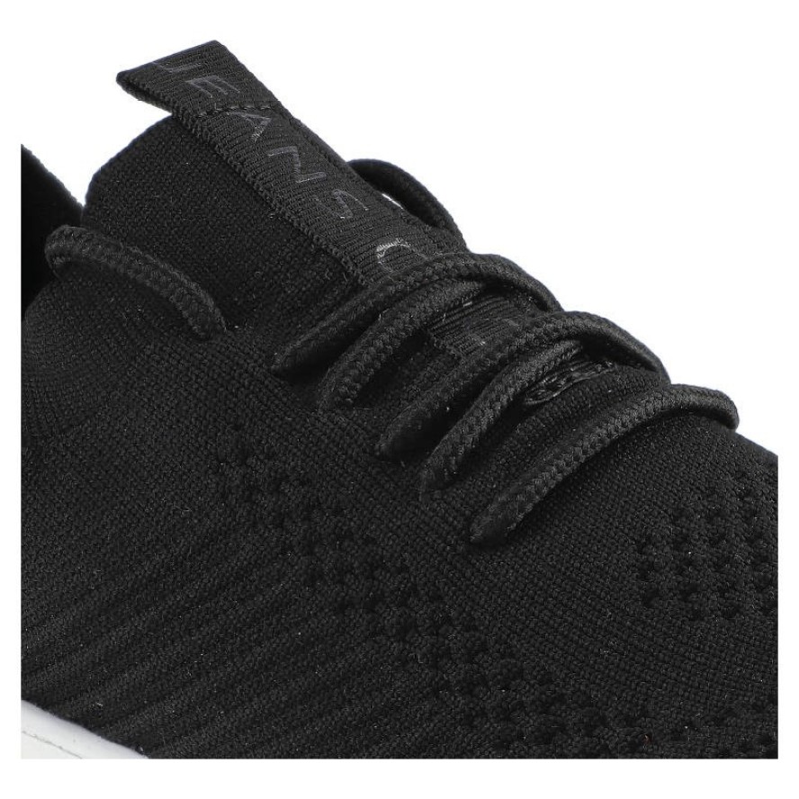 Sneakersy damskie Cross Jeans, z elastyczną dzianinową cholewką sznurowaniem na podbiciu i lekką profilowaną podeszwą, czarne, FF2R4095C