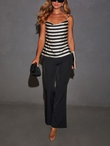 Milan Kiss Top w kolorze kremowo-czarnym rozmiar: XL