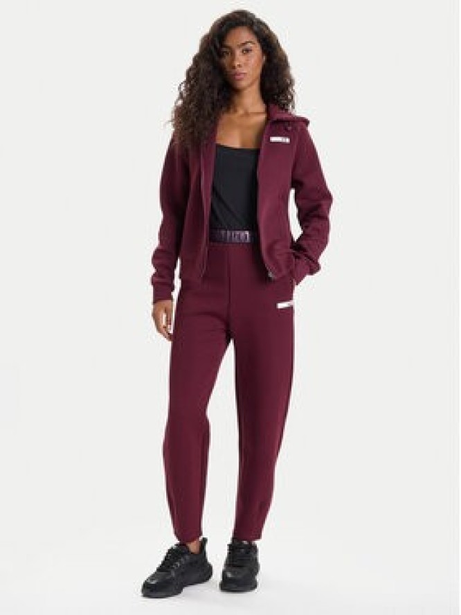 EA7 Emporio Armani Spodnie dresowe 7W000678 AF13151 M5064 Bordowy Regular Fit