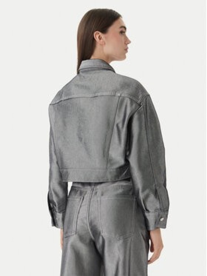 Calvin Klein Kurtka jeansowa LV047E715G Srebrny Relaxed Fit