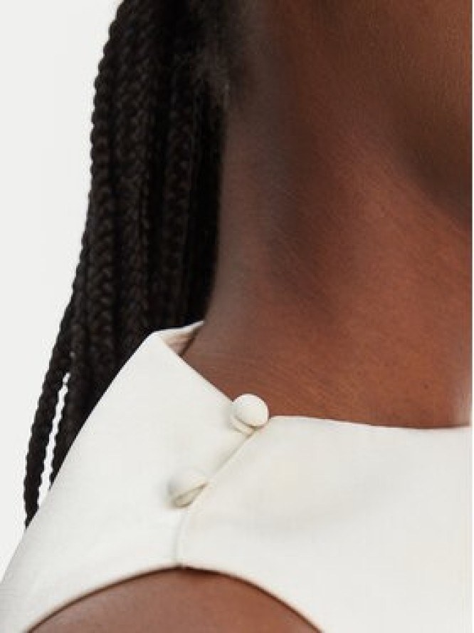 Eleh Sukienka koktajlowa SS260328 Biały Relaxed Fit