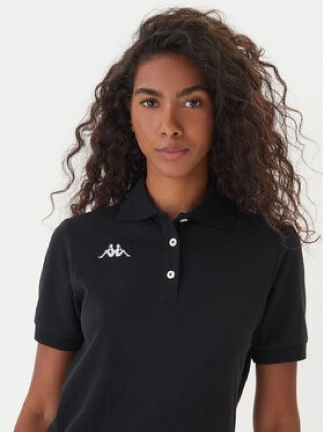 Kappa Polo Logo Sharas Wss 302B3C0 Czarny Regular Fit