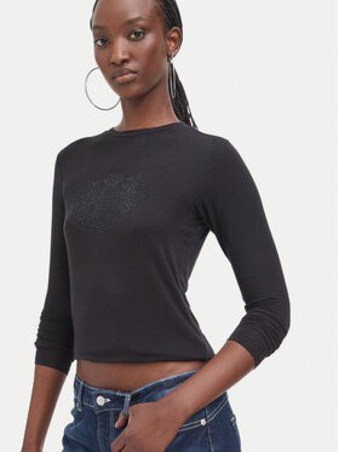 Juicy Couture Bluzka JCWCT226328 Czarny Regular Fit