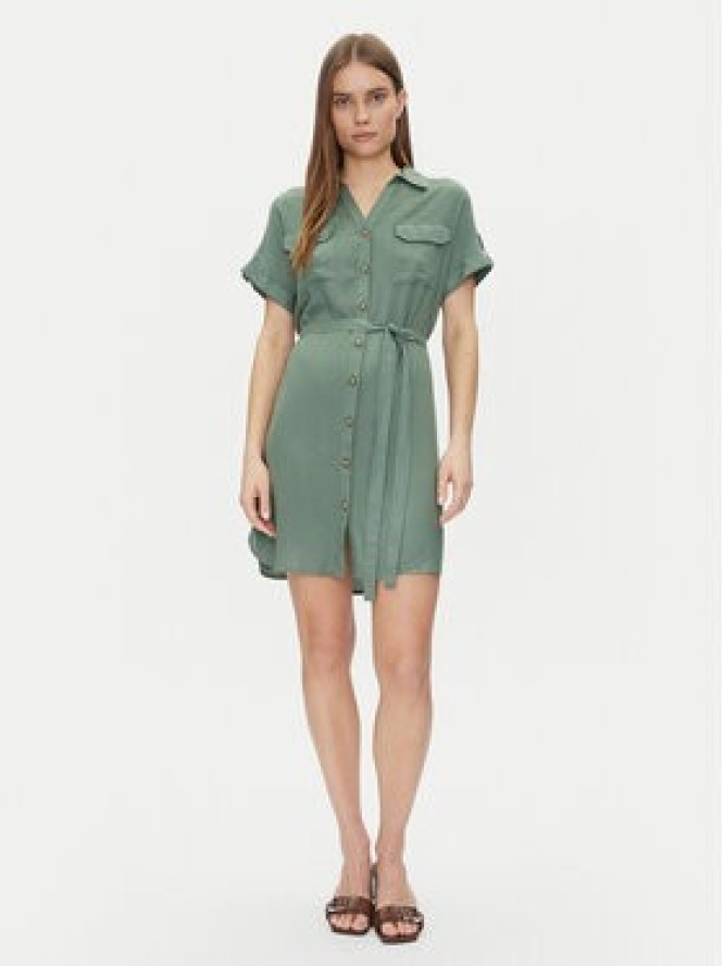 Vero Moda Sukienka koszulowa Bumpy 10325828 Zielony Loose Fit