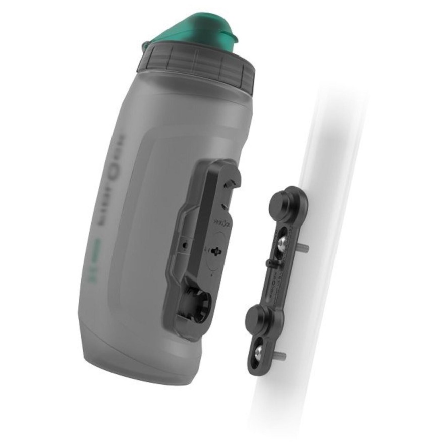Bidon antybakteryjny Fidlock Twist 590 czarny transparentny + baza rowerowa