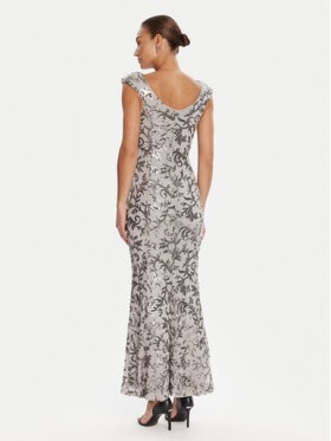 Rinascimento Sukienka wieczorowa CFC0125132003 Szary Slim Fit