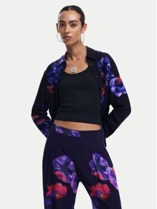 Desigual Spodnie materiałowe 25SWPWX5 Czarny Relaxed Fit
