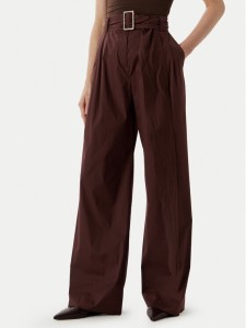 Marella Spodnie materiałowe Navile 2613131072 Brązowy Relaxed Fit