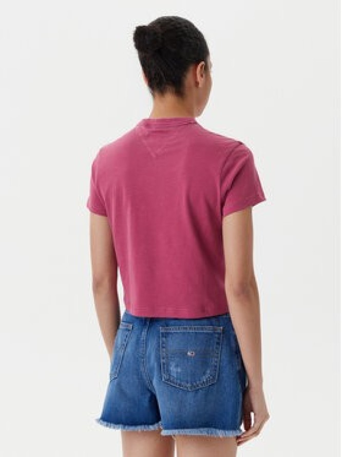 Tommy Jeans T-Shirt Varsity DW0DW20317 Różowy Regular Fit