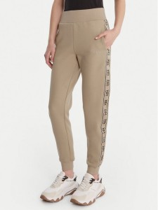 Guess Spodnie dresowe V2YB15 KB3P2 Beżowy Regular Fit