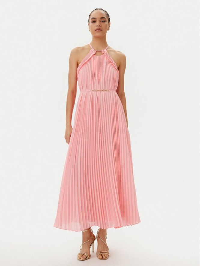 TWINSET Sukienka koktajlowa 251TP2332 Różowy Loose Fit