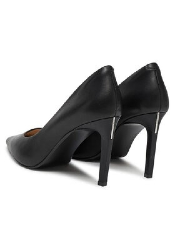 Calvin Klein Szpilki Pump 90 Pointy Hw Bar Lth HW0HW02527 Czarny