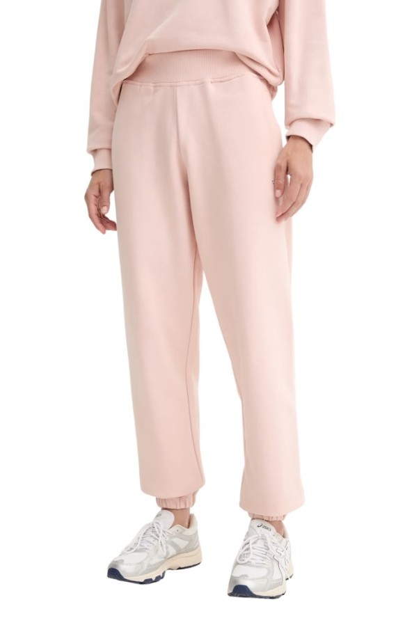 GUESS Różowe dresowe damskie spodnie Primula, Rozmiar L