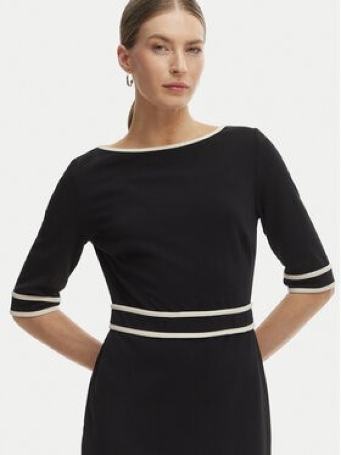 Rinascimento Sukienka koktajlowa CFC0127991003 Czarny Slim Fit