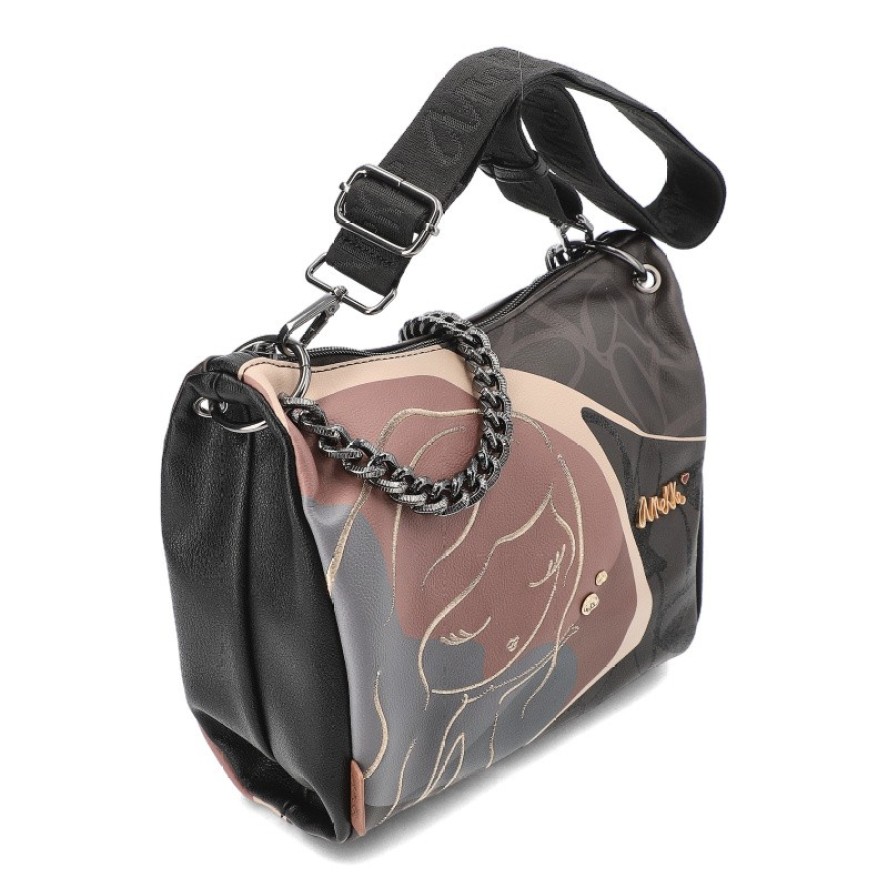 Brązowa Torebka Anekke Elegancka Listonoszka Damska