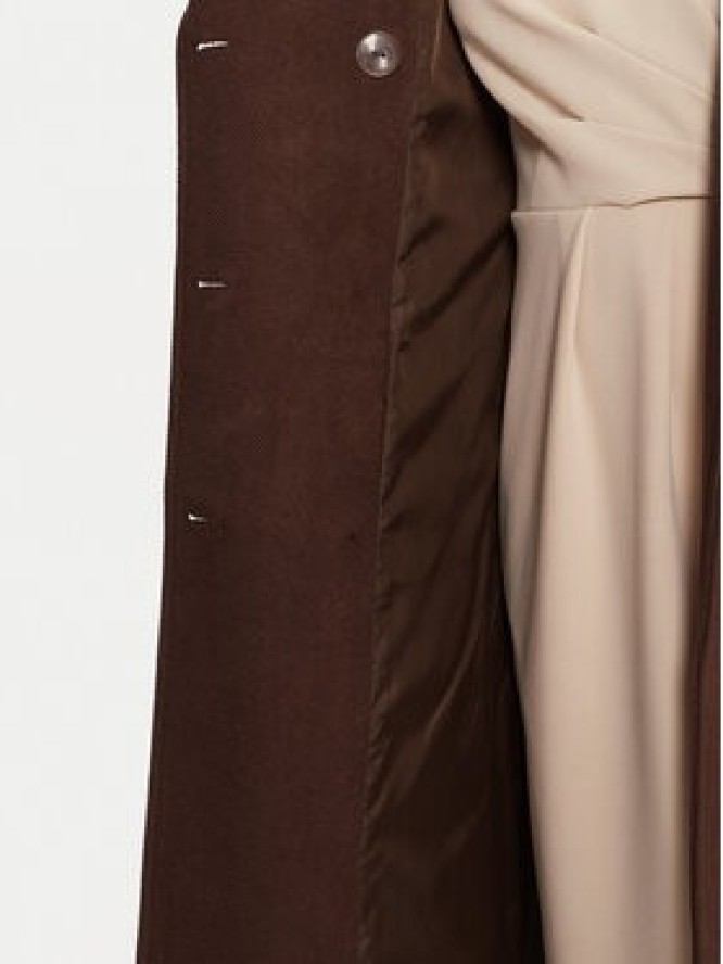 Rinascimento Płaszcz przejściowy CFC0125809003 Brązowy Regular Fit