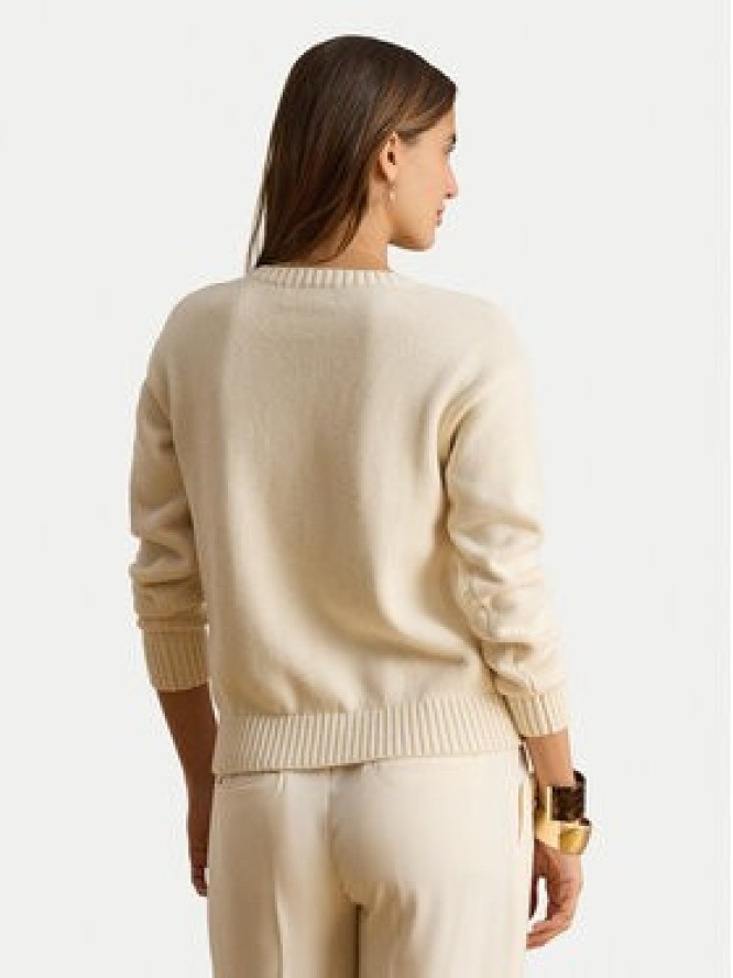 LAUREN RALPH LAUREN Sweter 200979653001 Kremowy Regular Fit