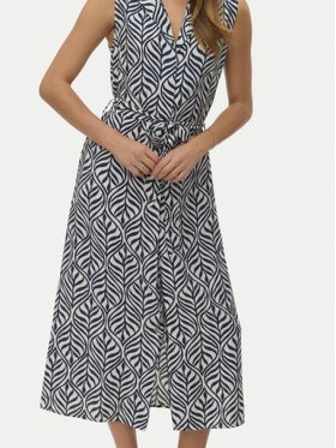 Vero Moda Sukienka koszulowa Josie 10341594 Granatowy Regular Fit