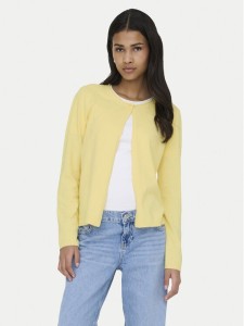 ONLY Kardigan Loyal 15371151 Żółty Regular Fit