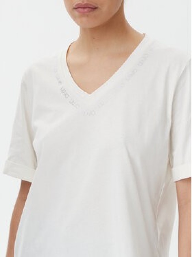 Liu Jo Sport T-Shirt TA5175 JS923 Écru Regular Fit