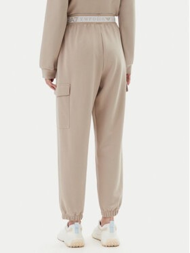 EA7 Emporio Armani Spodnie dresowe 7W000282 AF12501 U6155 Beżowy Loose Fit