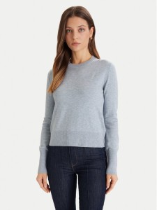 Guess Jeans Sweter W4BR83 Z3HO2 Błękitny Regular Fit