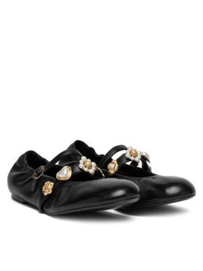 Stuart Weitzman Baleriny Socharming Mary Jane SN124 Czarny