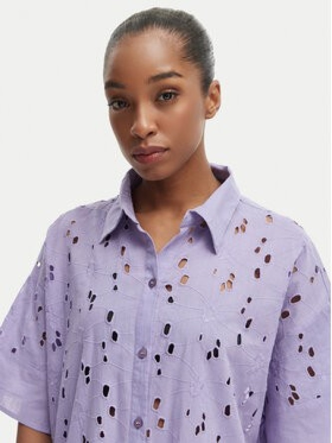 Iconique Sukienka letnia Emily IC26-001 Fioletowy jasny Relaxed Fit