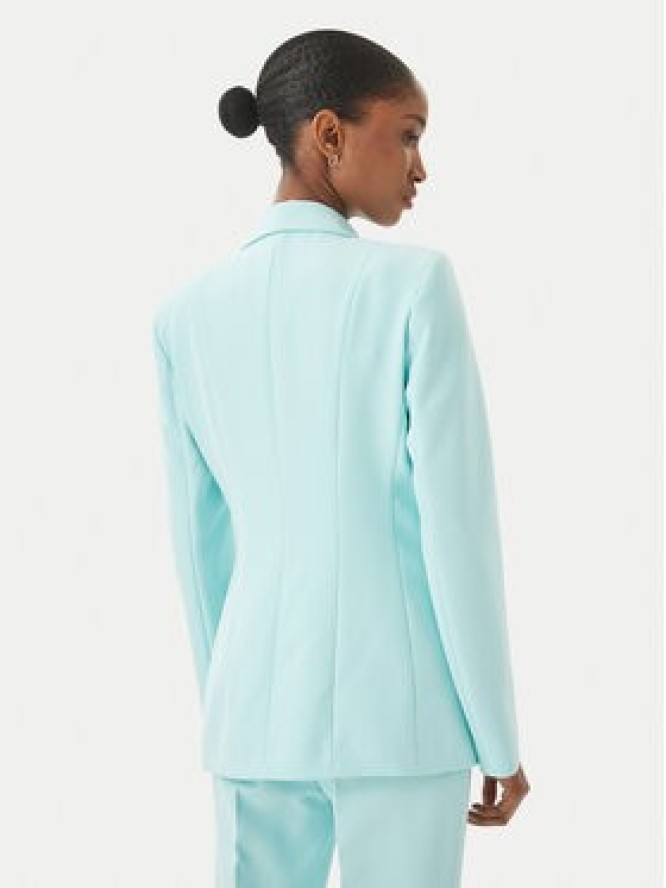 Maryley Marynarka 26EB139/43AC Turkusowy Regular Fit